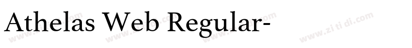 Athelas Web Regular字体转换
